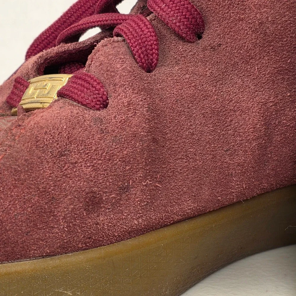 Nike‎ LeBron 13 Lifestyle Team Red Gum Brown Suede Studded 806396-600 Mens 8